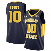 Murray State Racers 10 Tevin Brown Navy College Basketball Jersey Dzhi,baseball caps,new era cap wholesale,wholesale hats